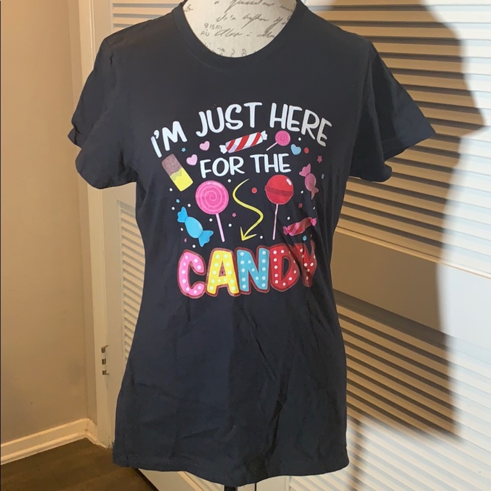 NWT “I’m just here for candy tee - Picture 2 of 6